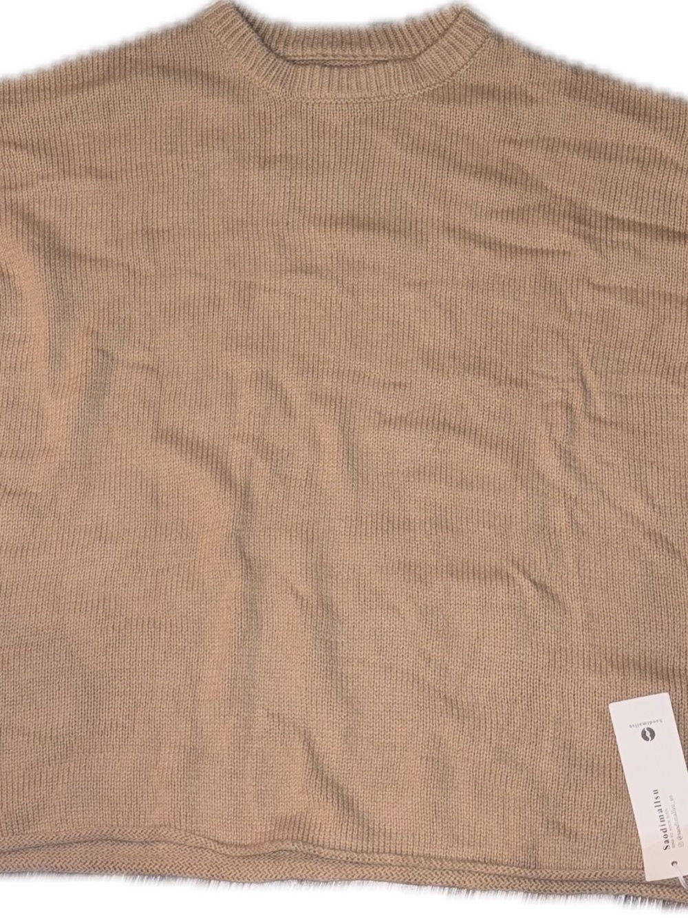 Light Tan Crewneck Sweater - Women's Classic Knit